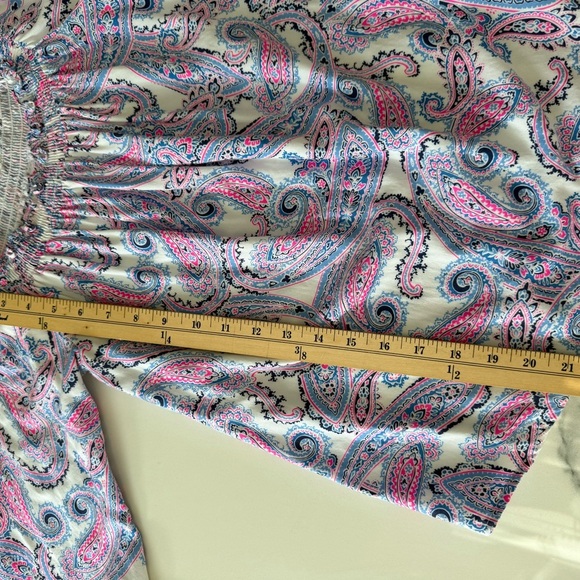 Southern Tide Paisley Off-Shoulder Women's Top size xs - Picture 6 of 7